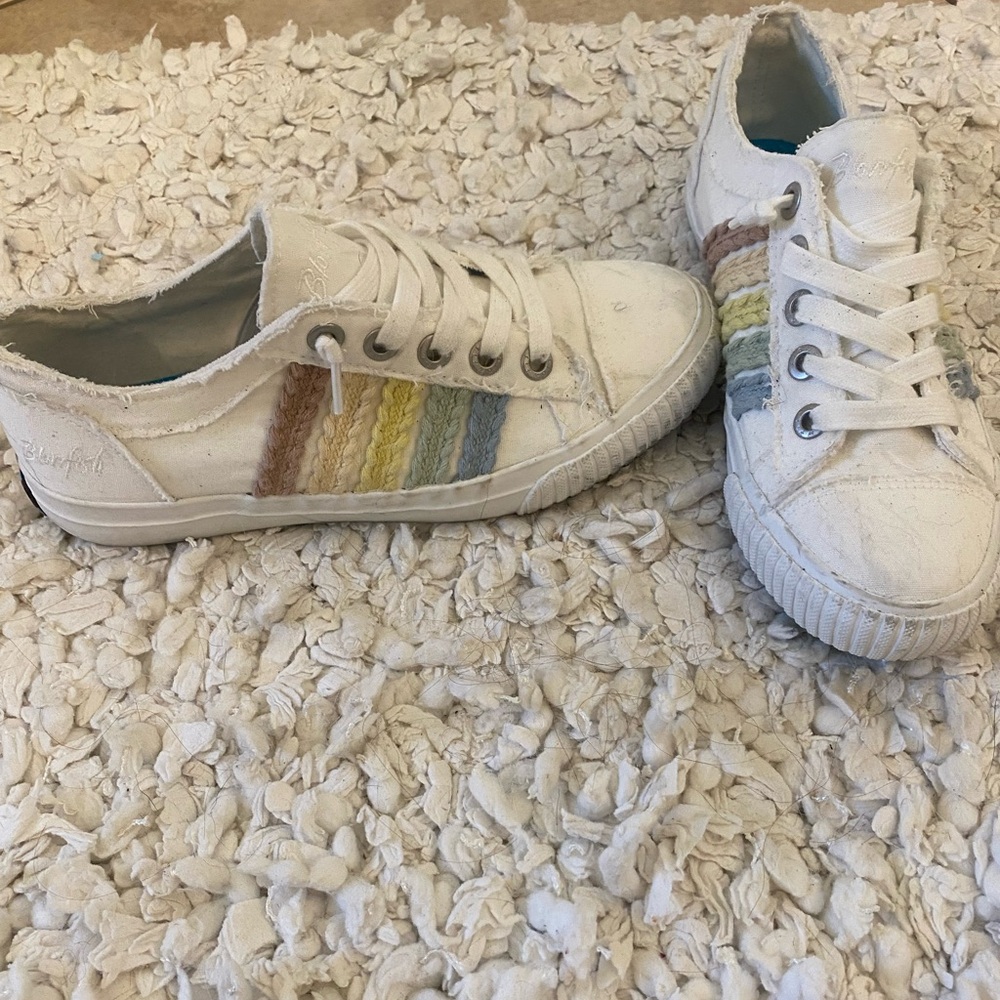 Blowfish Rainbow Striped Sneakers